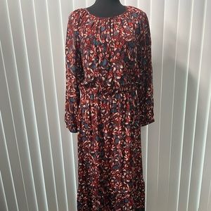 Old navy floral long sleeve dress